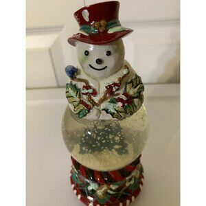 Tracy Porter Musical Snow Globe Jolly Ol‎ Snowy Snowman